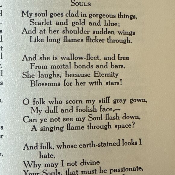 Vtg Leaves of Gold Book 1948 Revised Edition Inspirational Prayers Leatherette - Picture 6 of 6